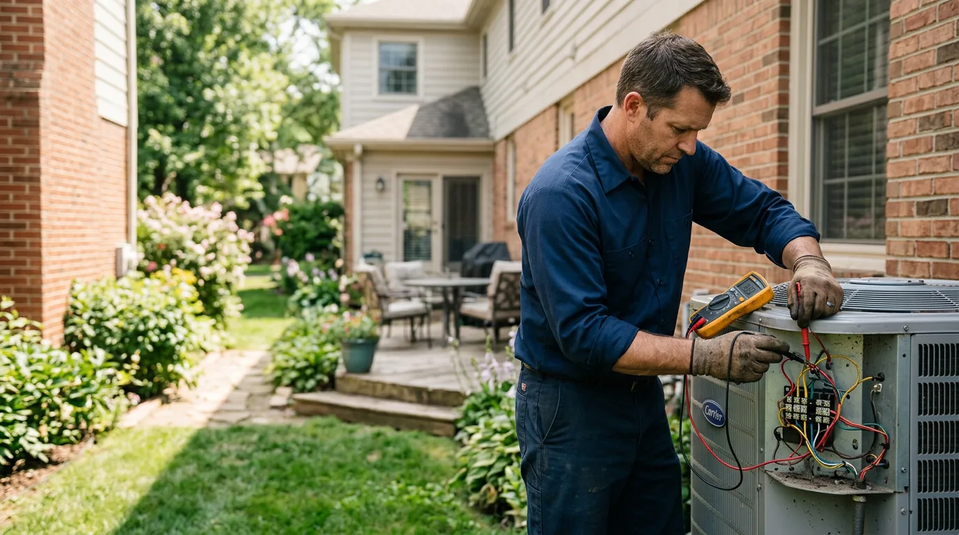 HVAC technician working near Jessup, PA